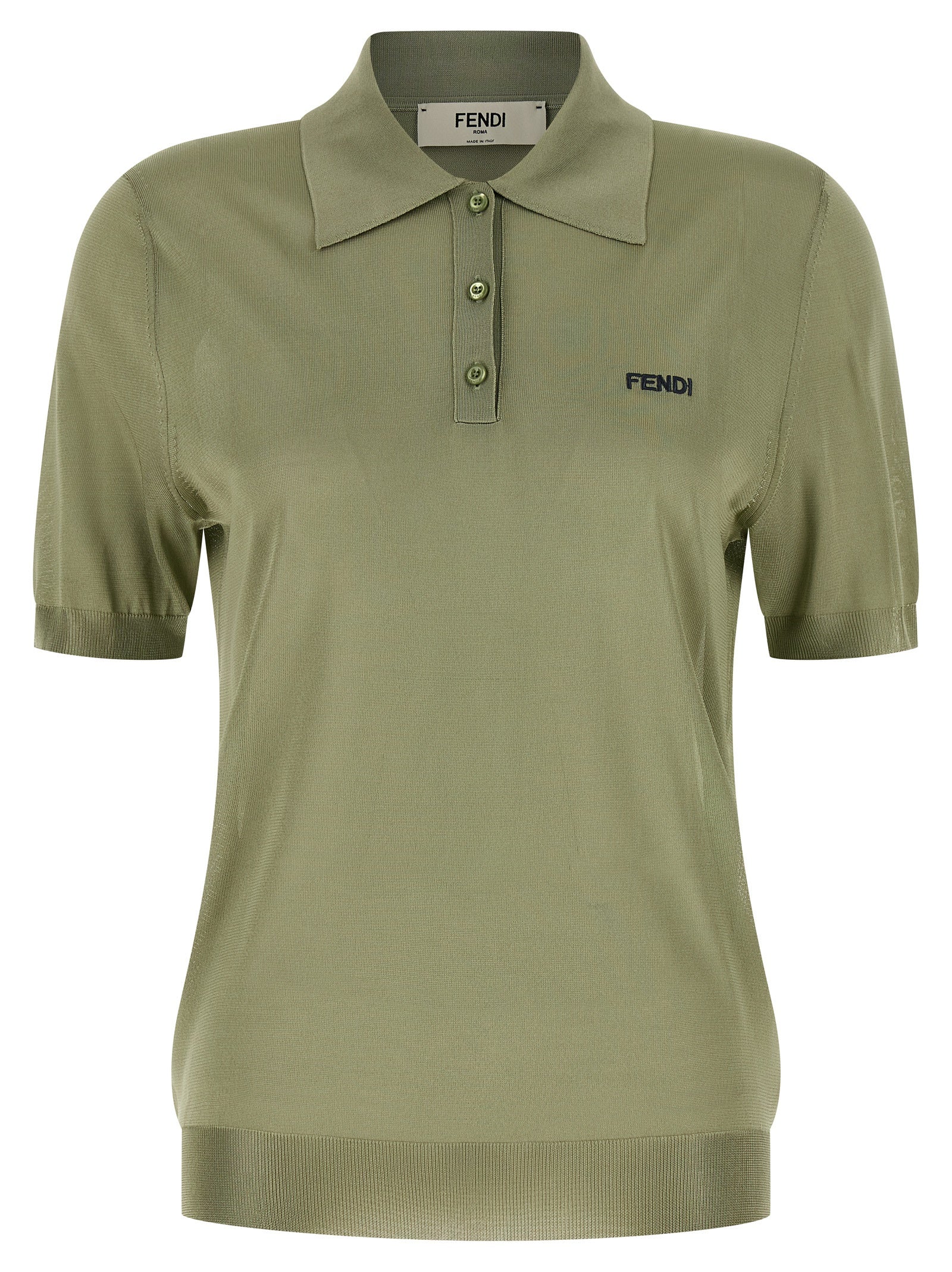 Shiny Viscose Polo Shirt