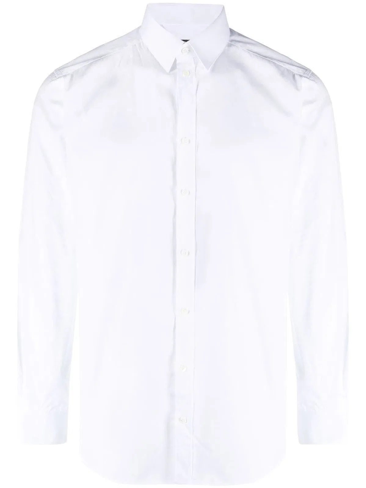 Dolce & Gabbana Gold Fit White Cotton Shirt