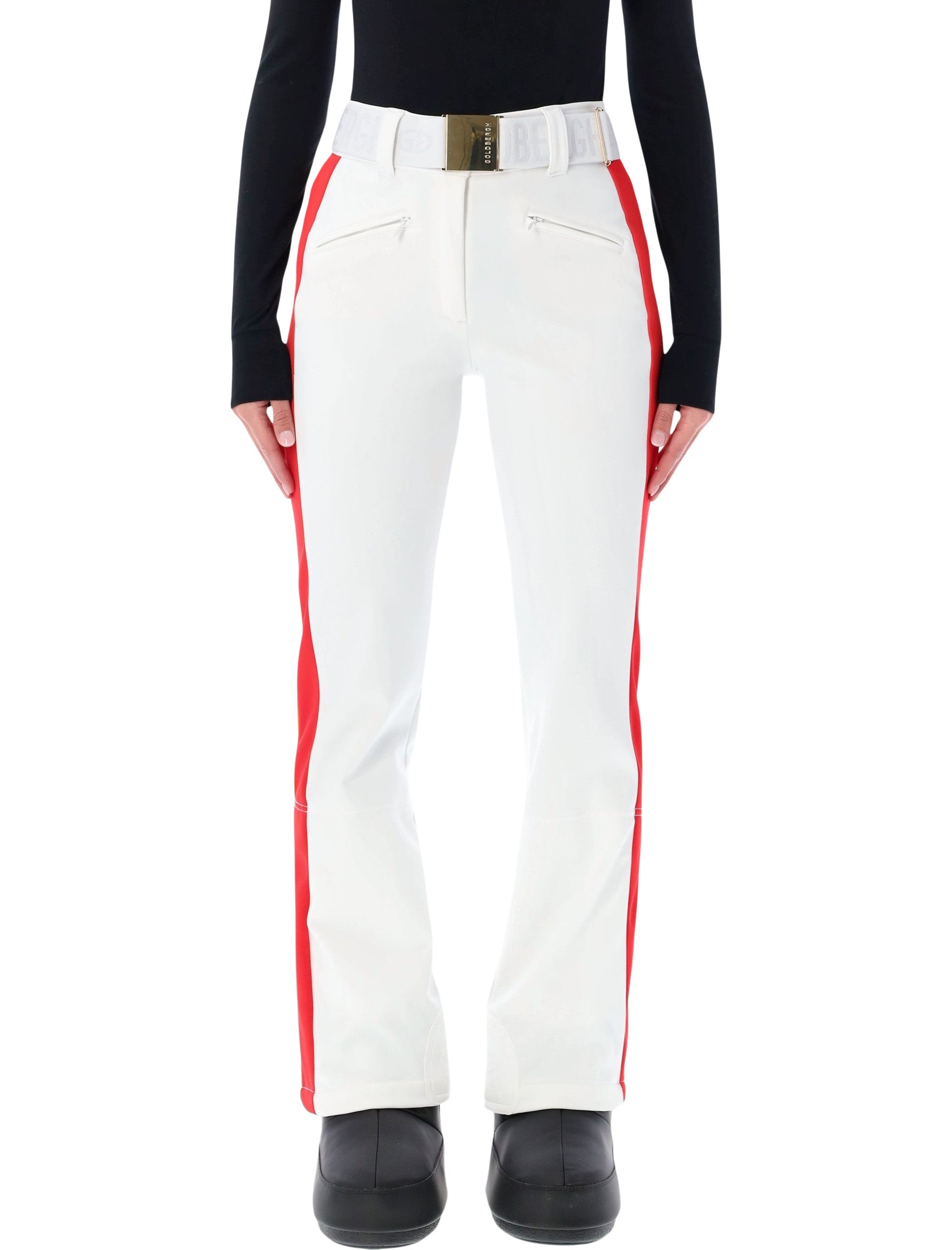 Roccia White Softshell Ski Pants