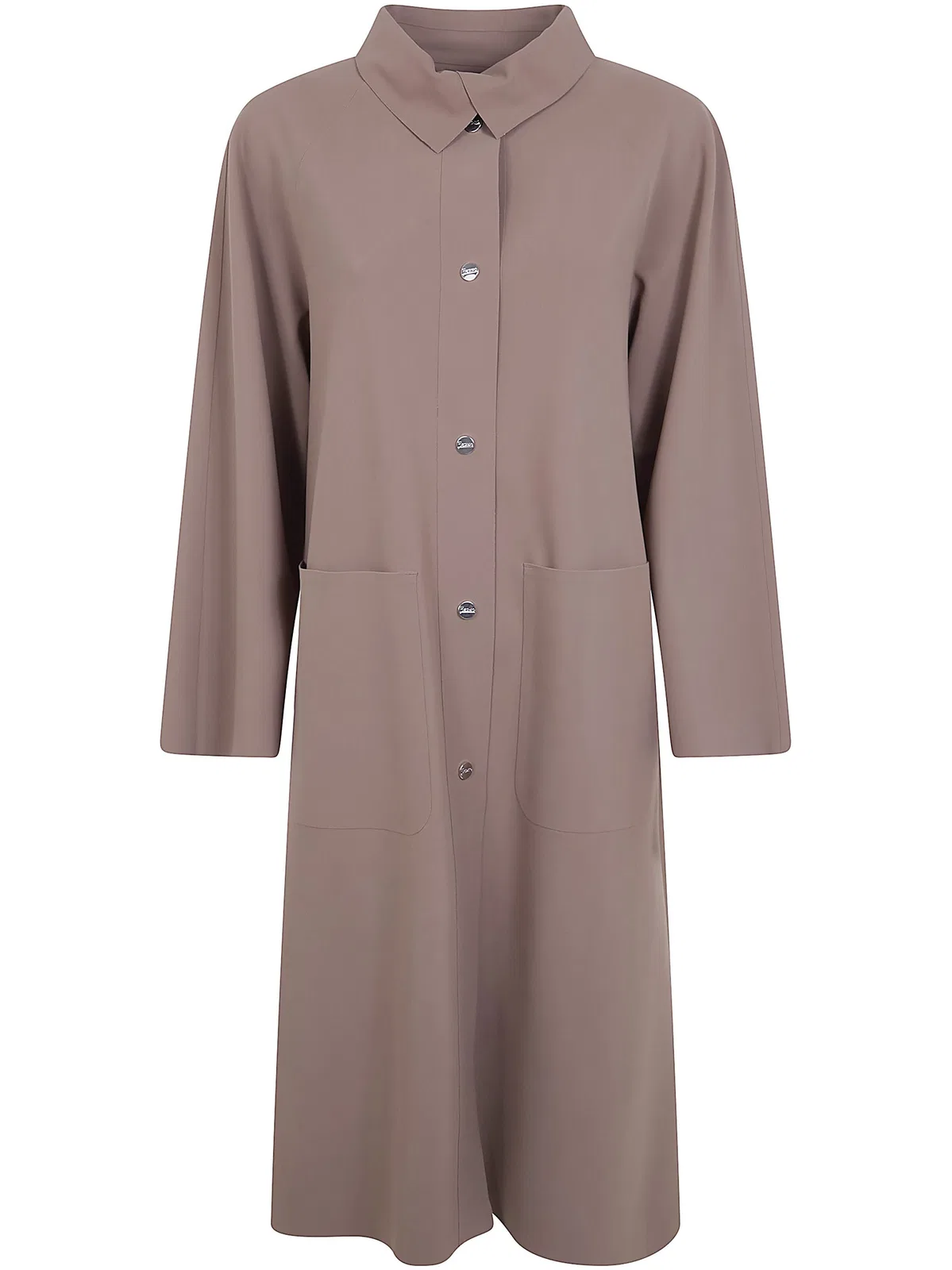 Herno Midi Coat In Gray