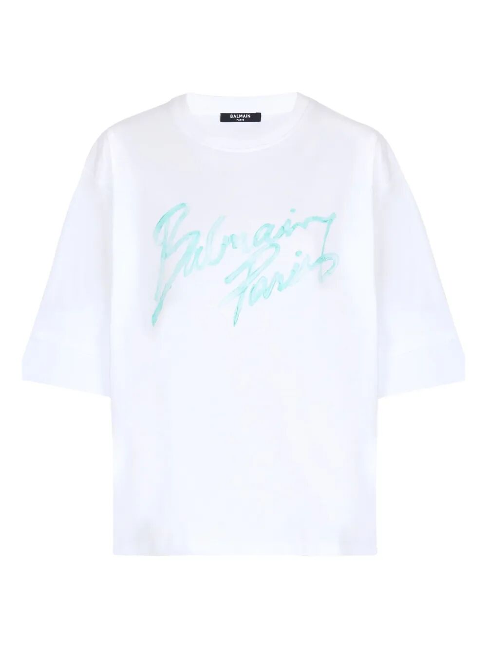 Oversized White Tshirt With Logo Print
