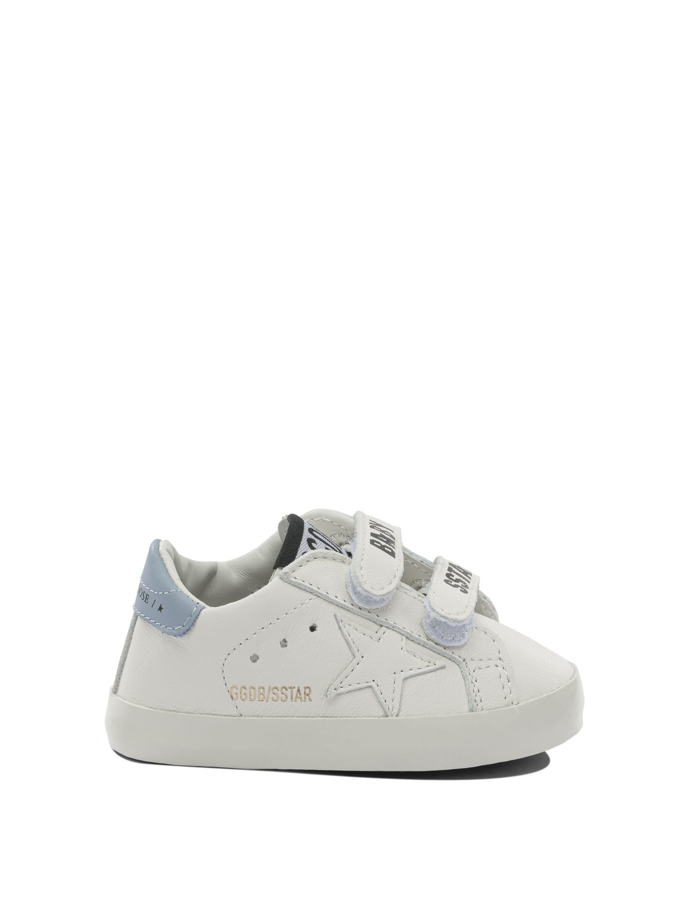 Kids White Ovine Leather Sneakers