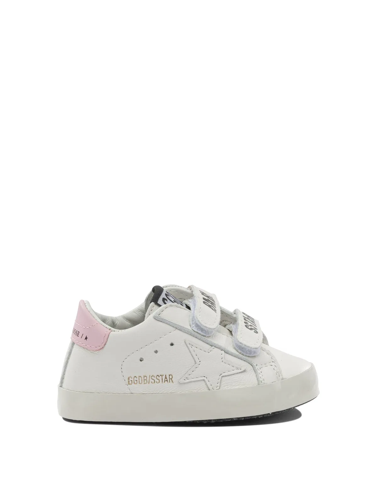 Kids White Ovine Leather Sneakers