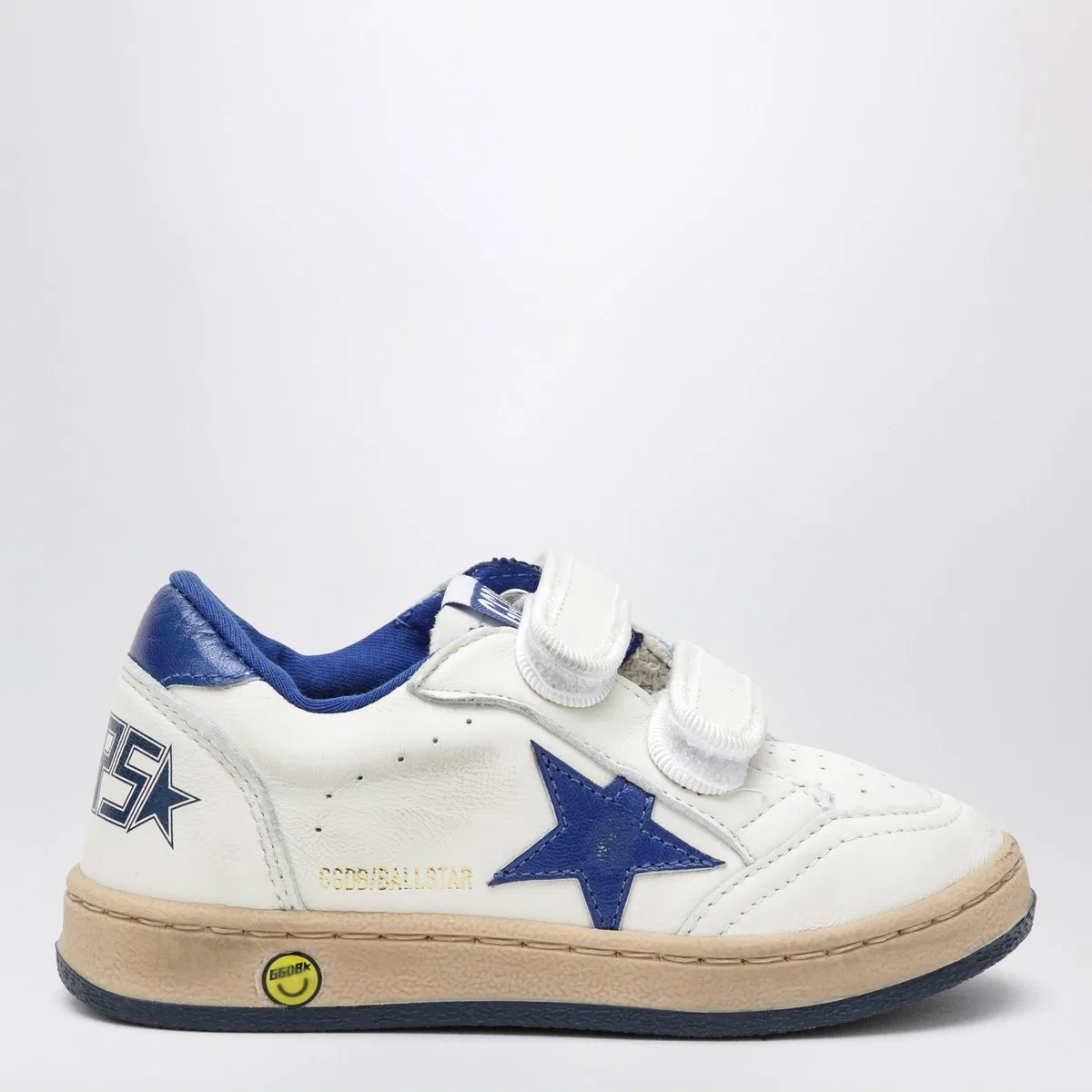 Ball Star Sneakers In White/Blue