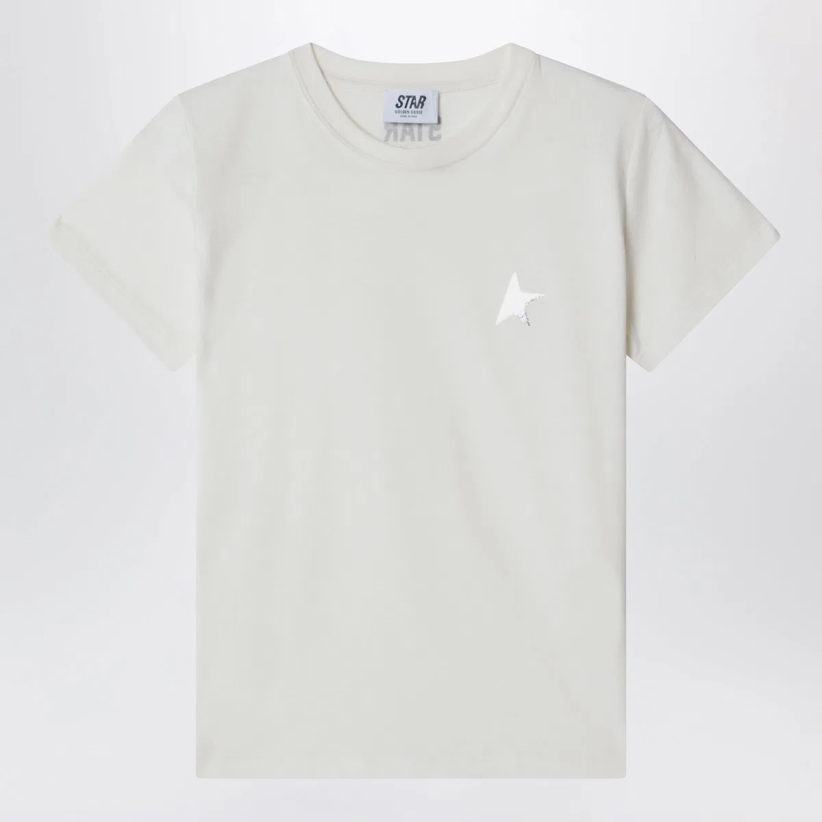 White Cotton Star T-Shirt