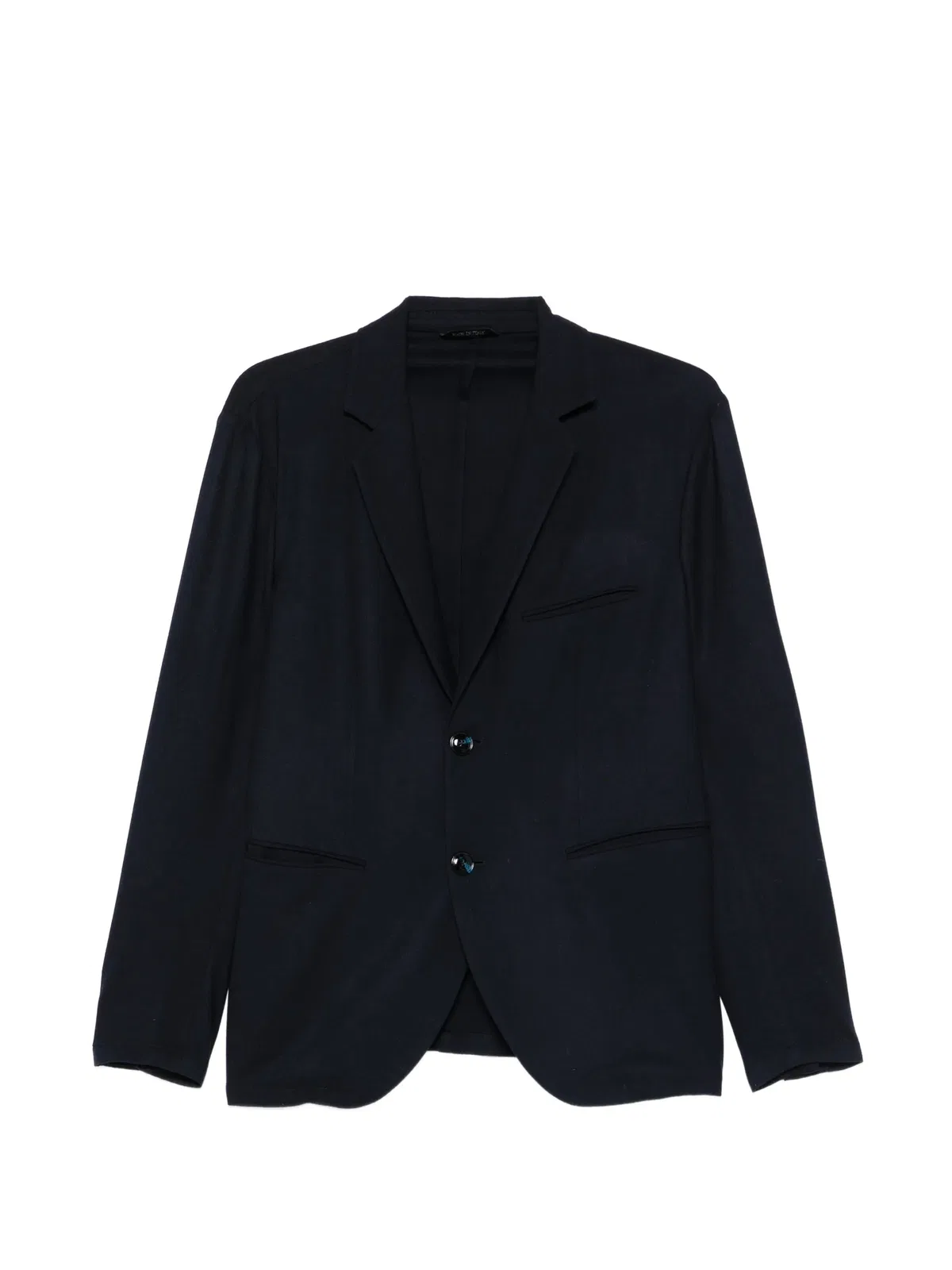 Notched - Lapel Blazer Wool