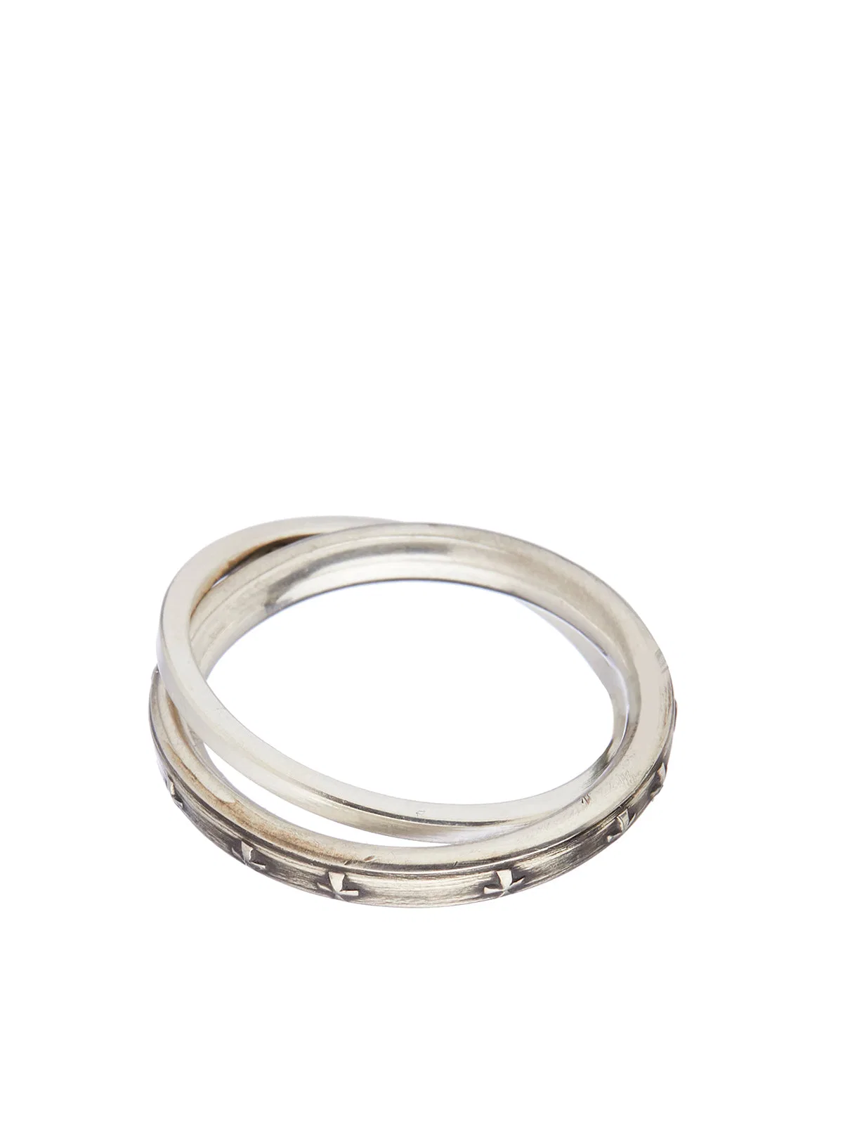 Anello Doppio In Argento