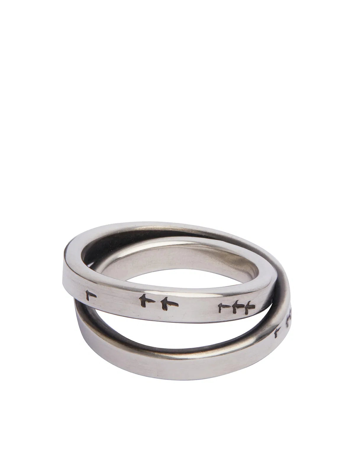 Anello Incrociato In Argento