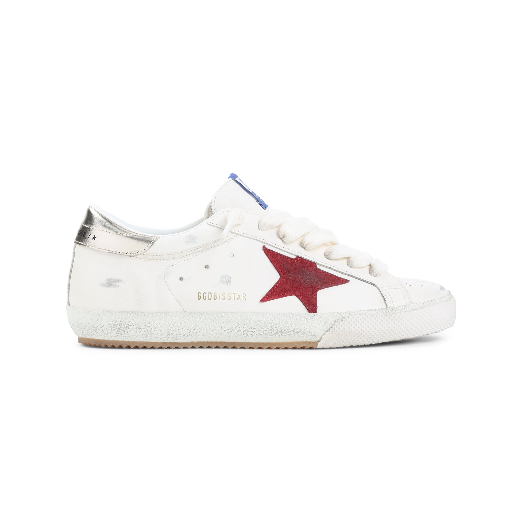 "Super Star" Leather Upper Suede Star Laminated Heel
