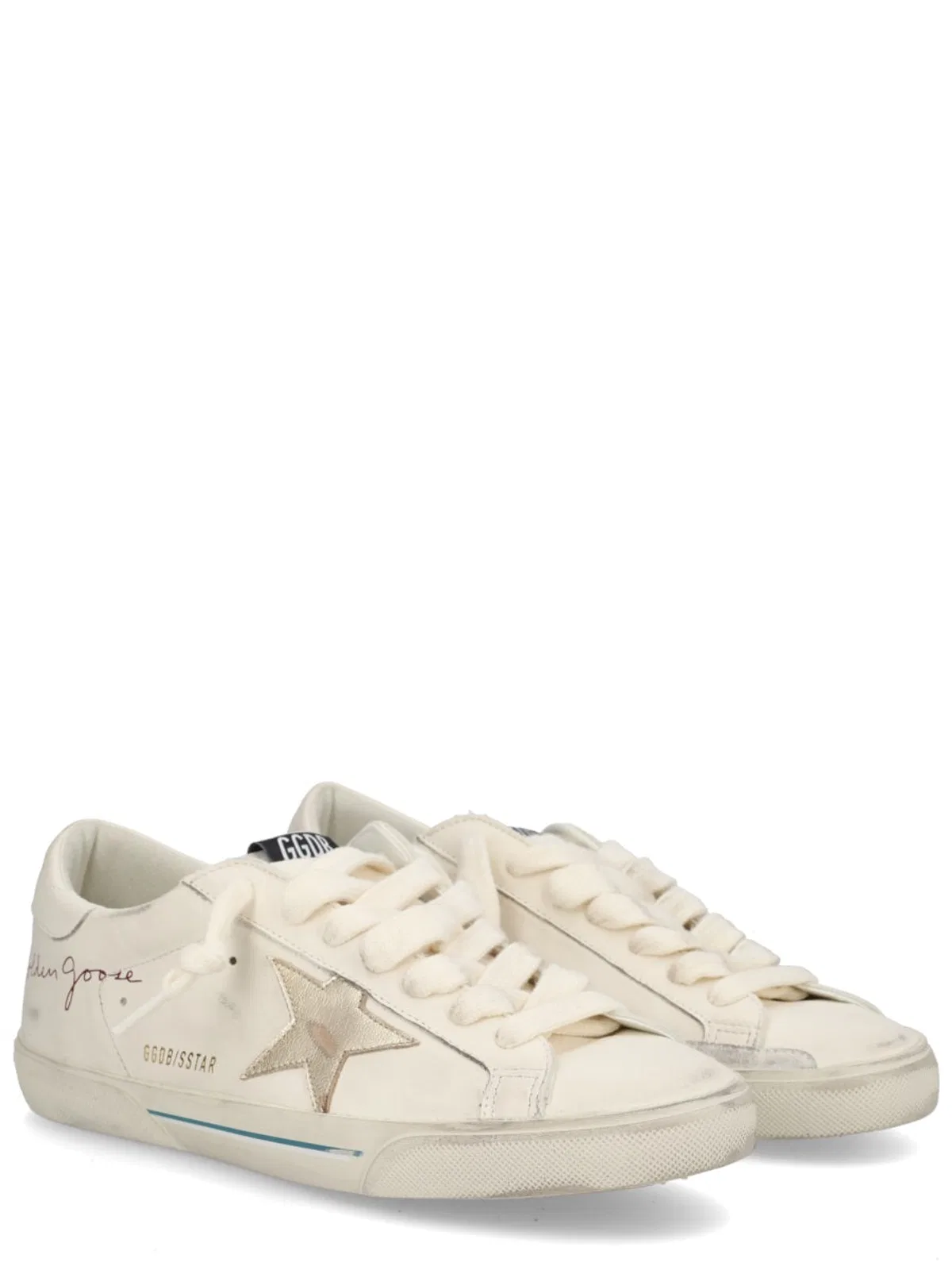 Super-Star Nappa Leather Sneakers With Laminated Leather Star