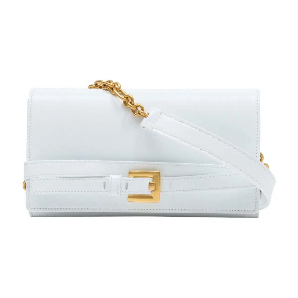 Balmain Shuffle Wallet On Chain In White