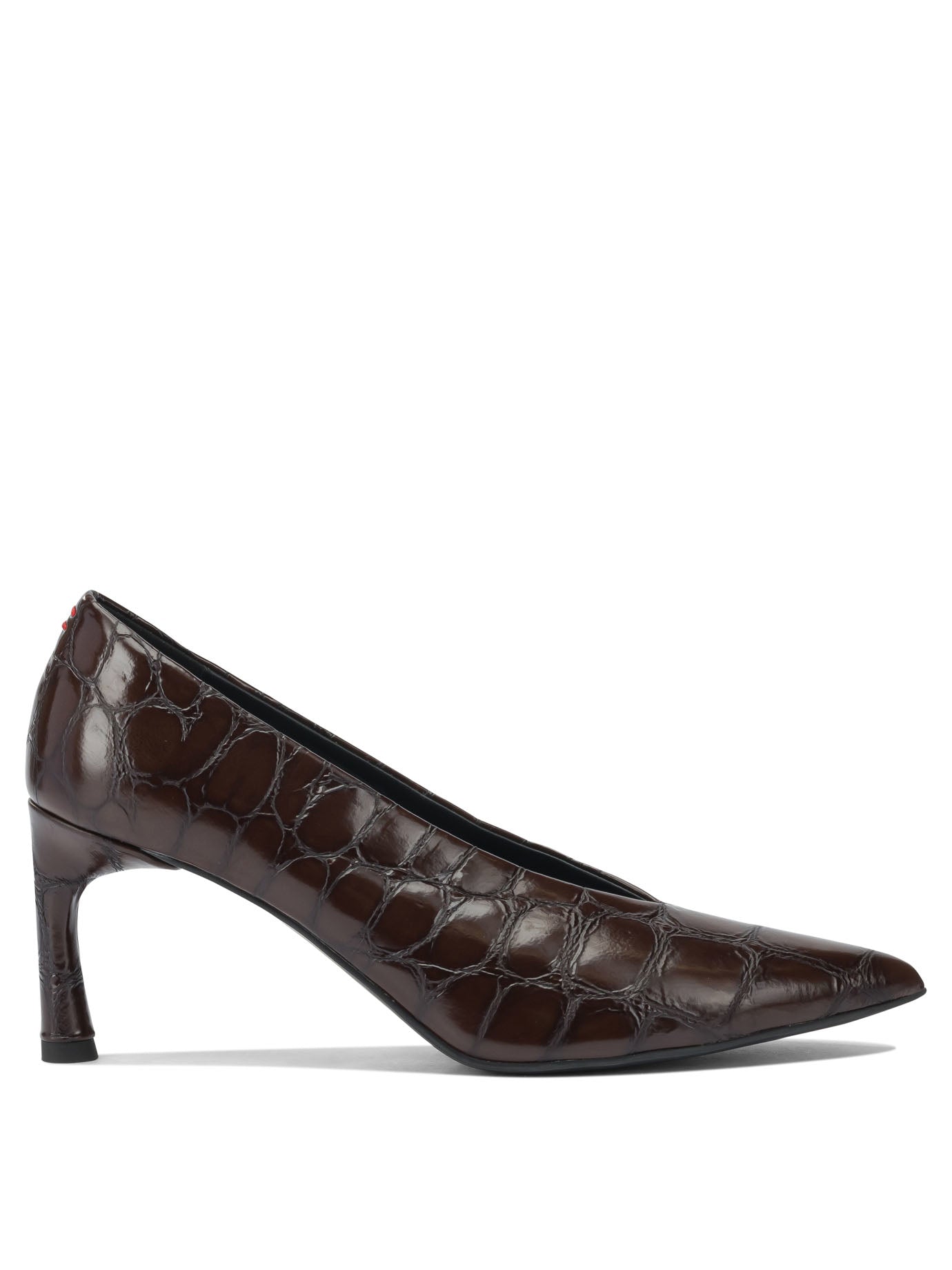 Brown Calf Leather Heeled Shoes