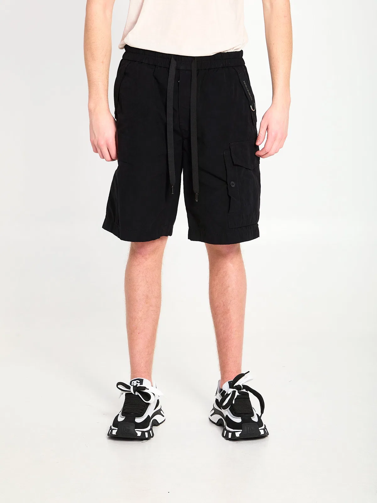 Dolce & Gabbana Cargo Shorts In Black