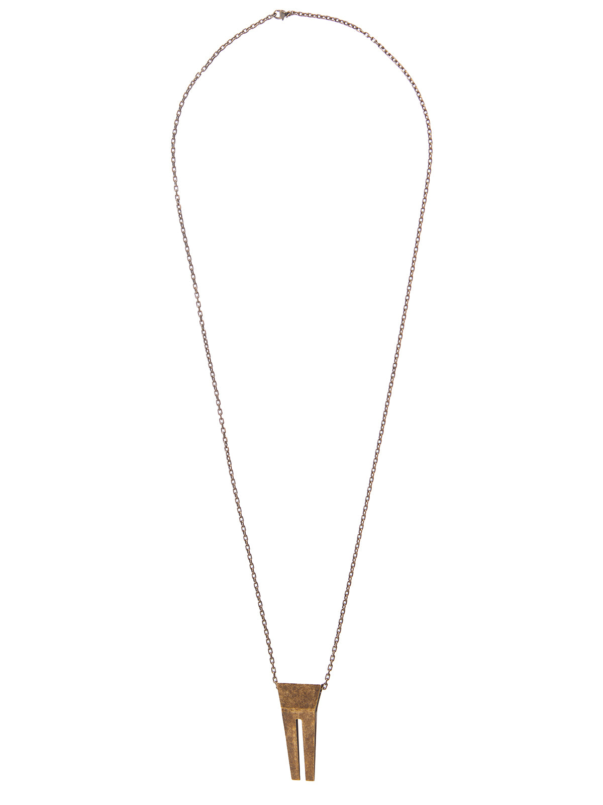Collana Open Trunk In Ottone