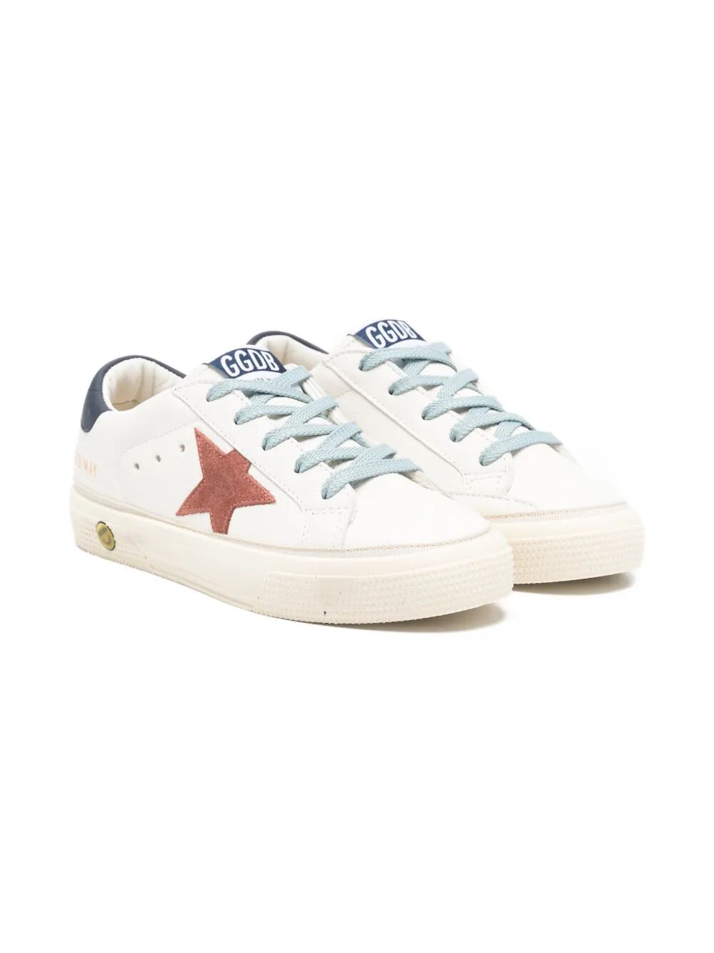 Kids "May" Nappa Upper Suede Star Leather Heel