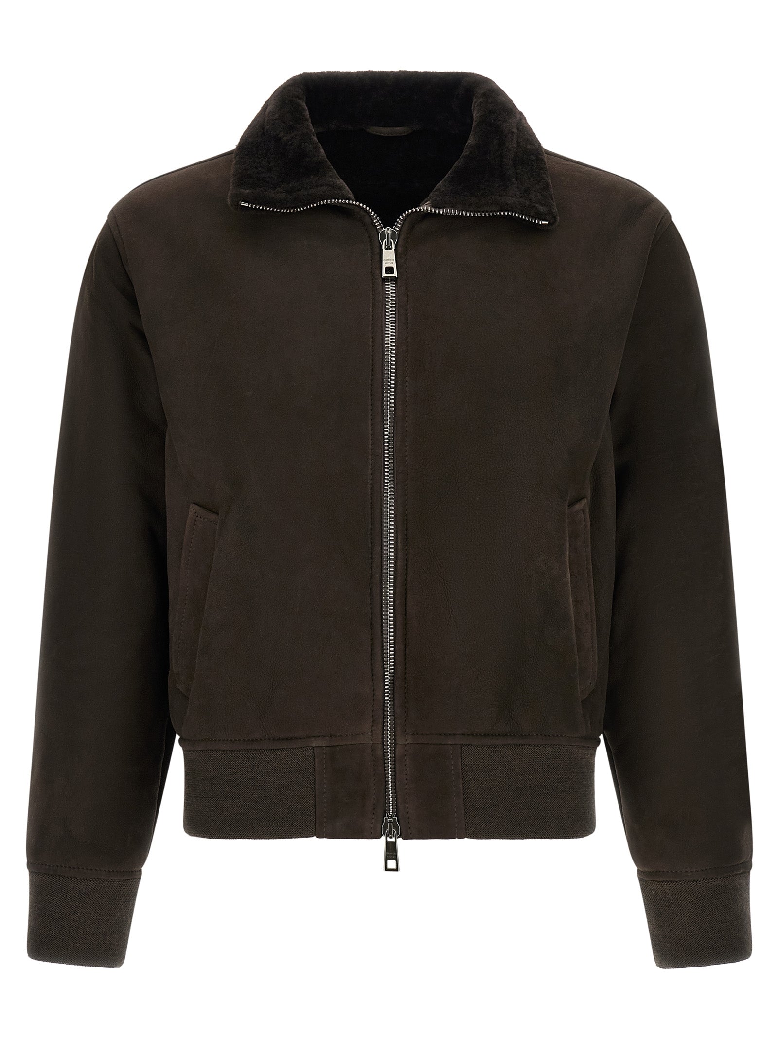 Suede Bomber Jacket