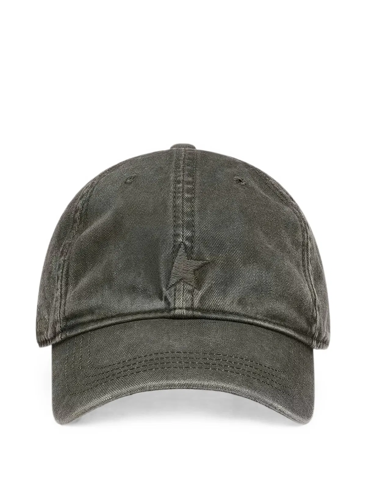 Baseball Cap With Embroidered Star