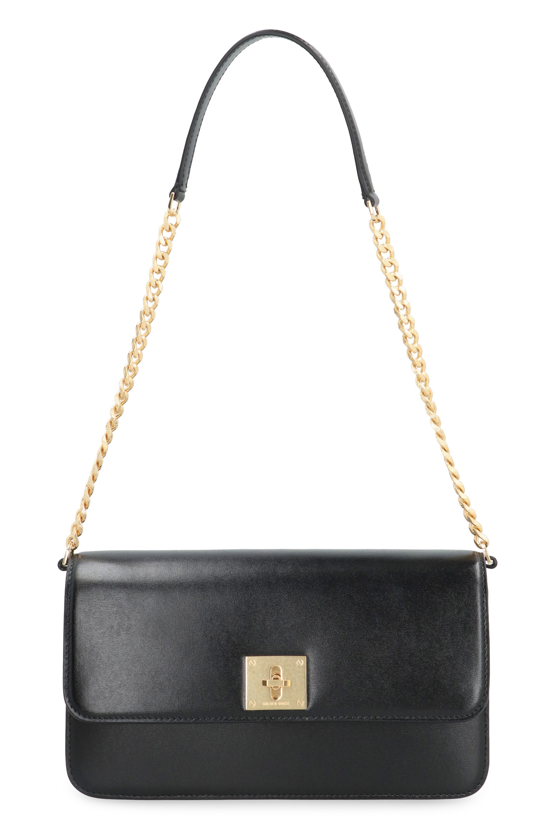 Black Leather Gioia Clutch