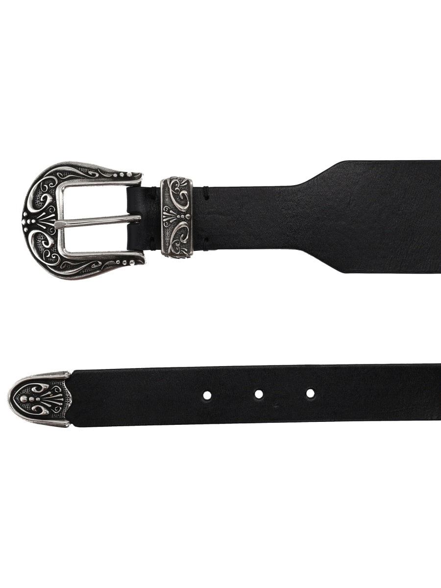 Black Cow Leather Belt