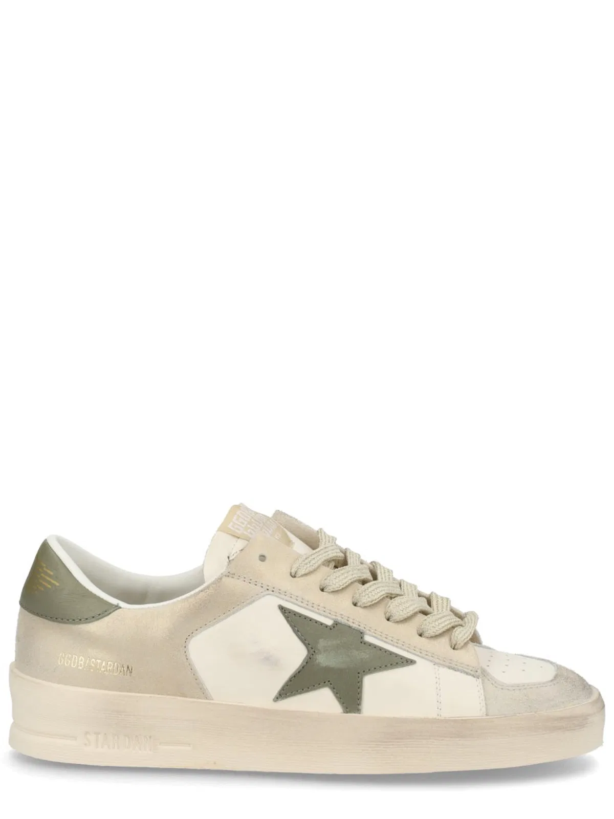 Golden Goose Panna Platinum Military Green Stardan