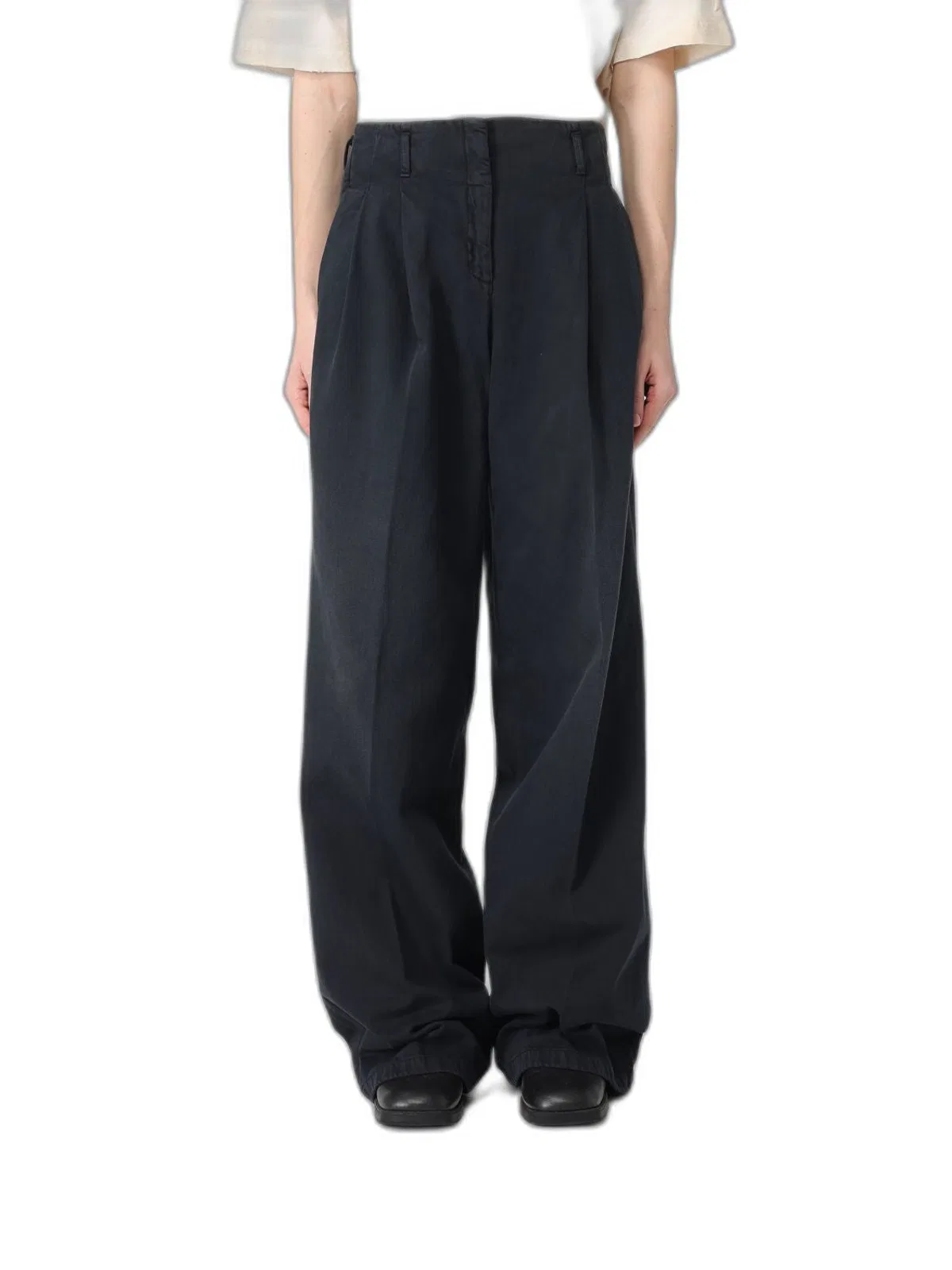 Flavia Wide-Leg Denim Pants