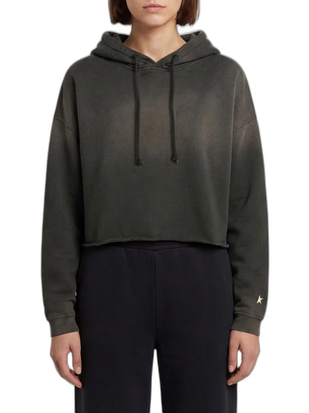 Cropped Hooded Sweatshirt