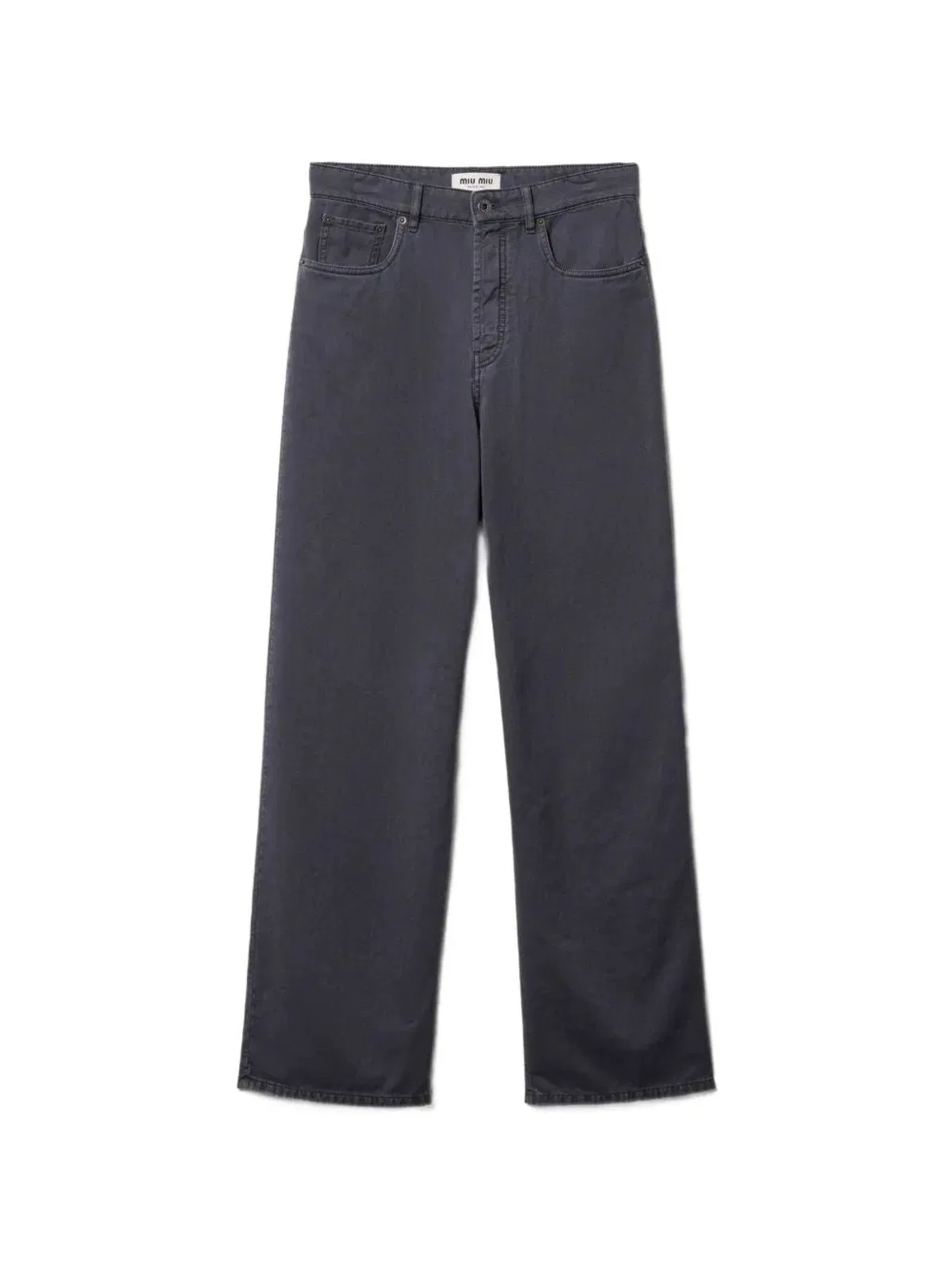Light Old Smoke Grey Cotton Denim Pants