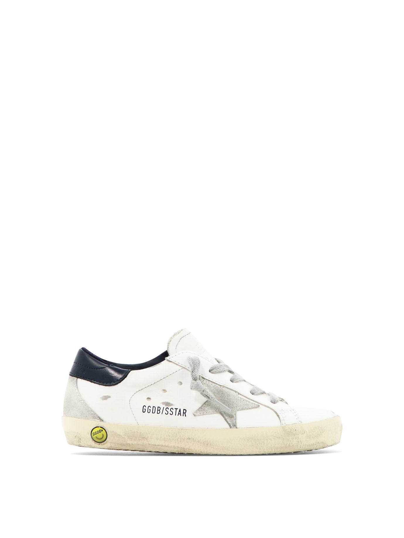 Kids White Cow Leather Kids Sneakers