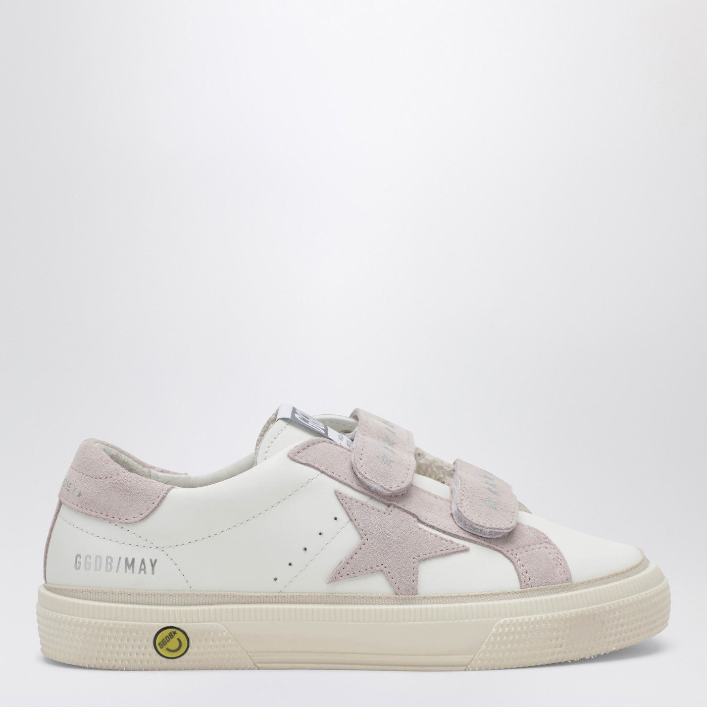 May School Sneakers In White/Pink