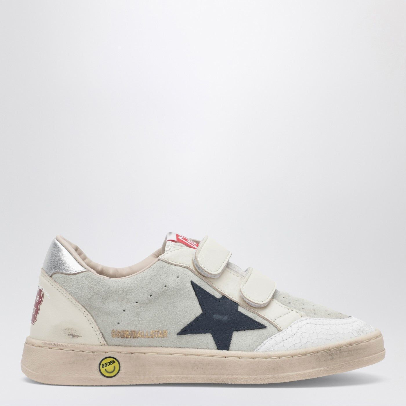 Kids Ball Star Sneakers In Grey/White/Beige/Navy Blue