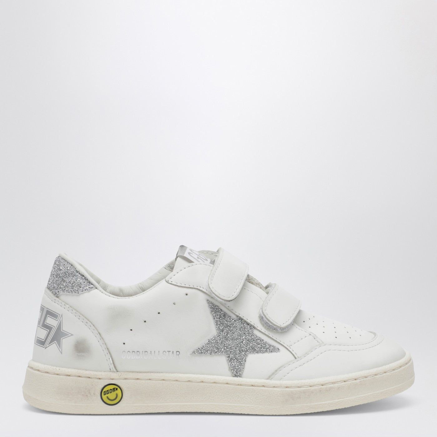 Ball Star Sneakers In White/Crystal