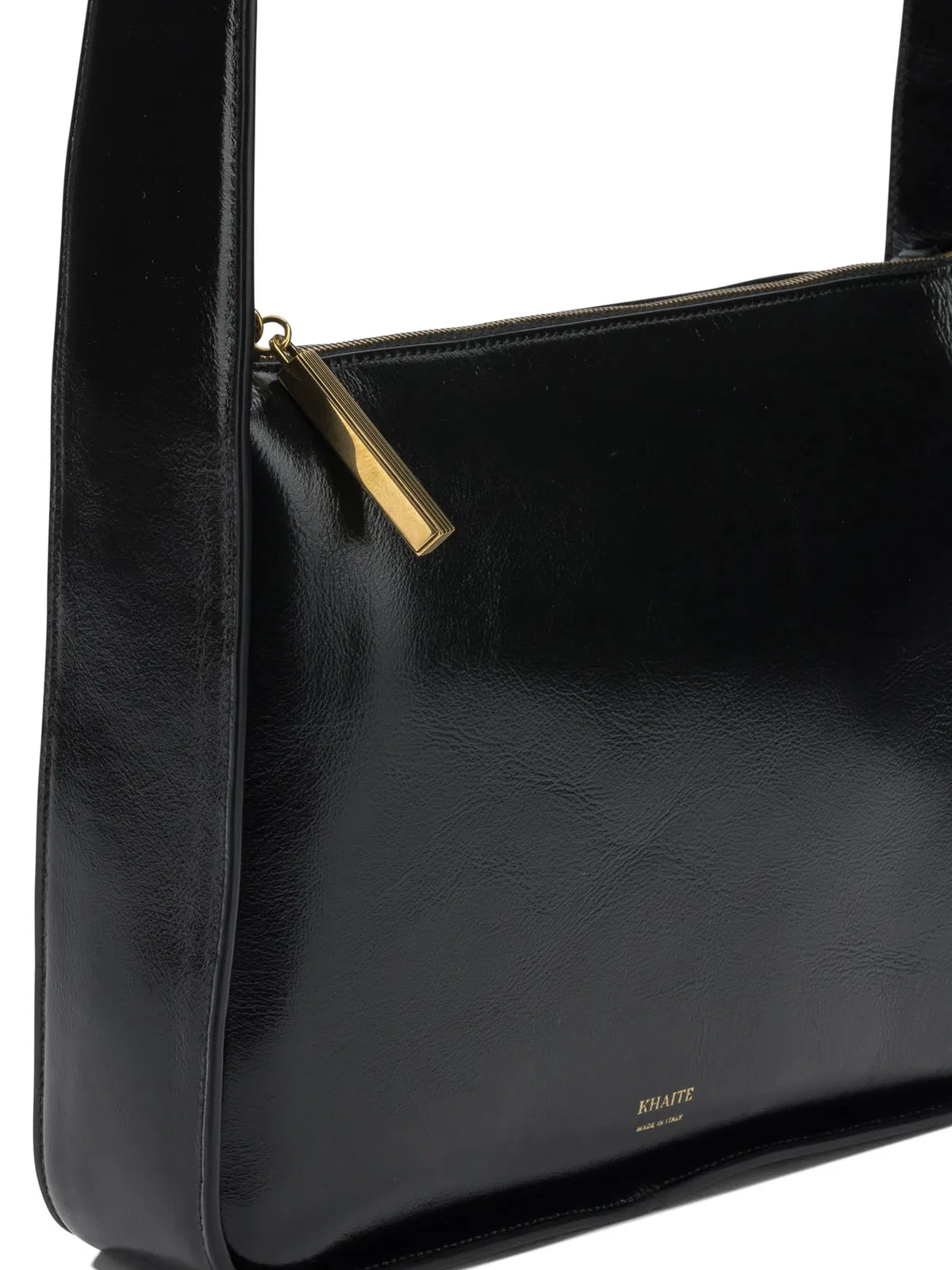 Khaite "lory Squared" Small Shoulder Bag In Black