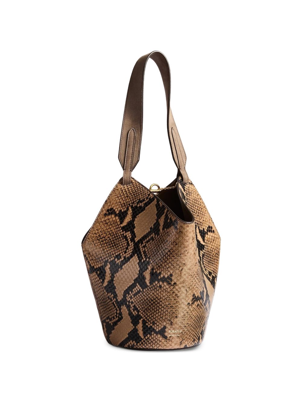 Lotus Mini Leather Bucket Bag