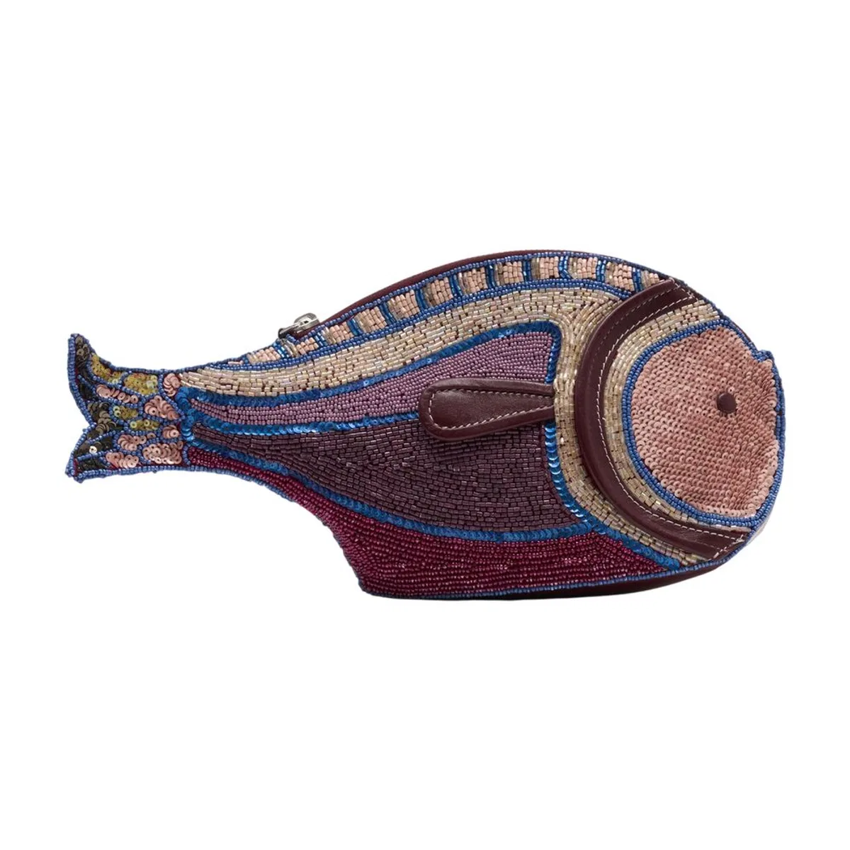 Pesce Clutch - - Synthetic - Purple