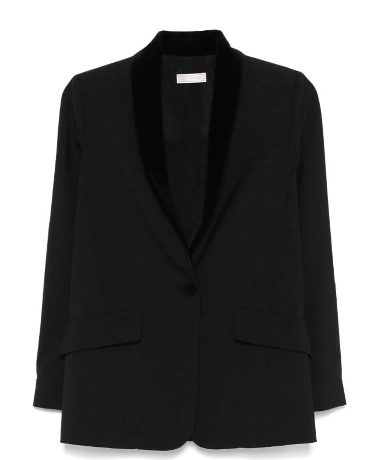 Black Jacket With Shoulder Pads