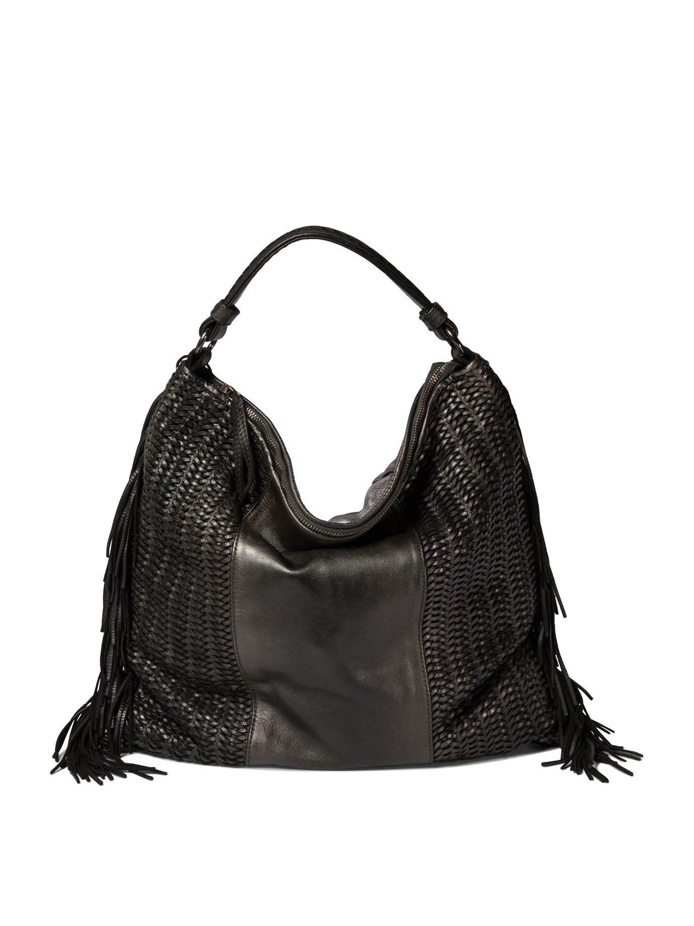 Black Leather Shoulder Bag
