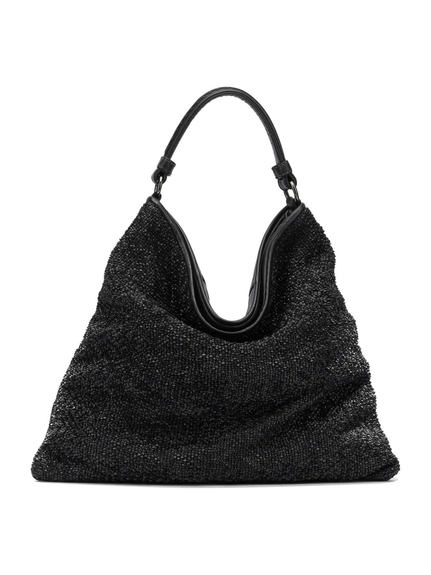 Black Leather Shoulder Bag