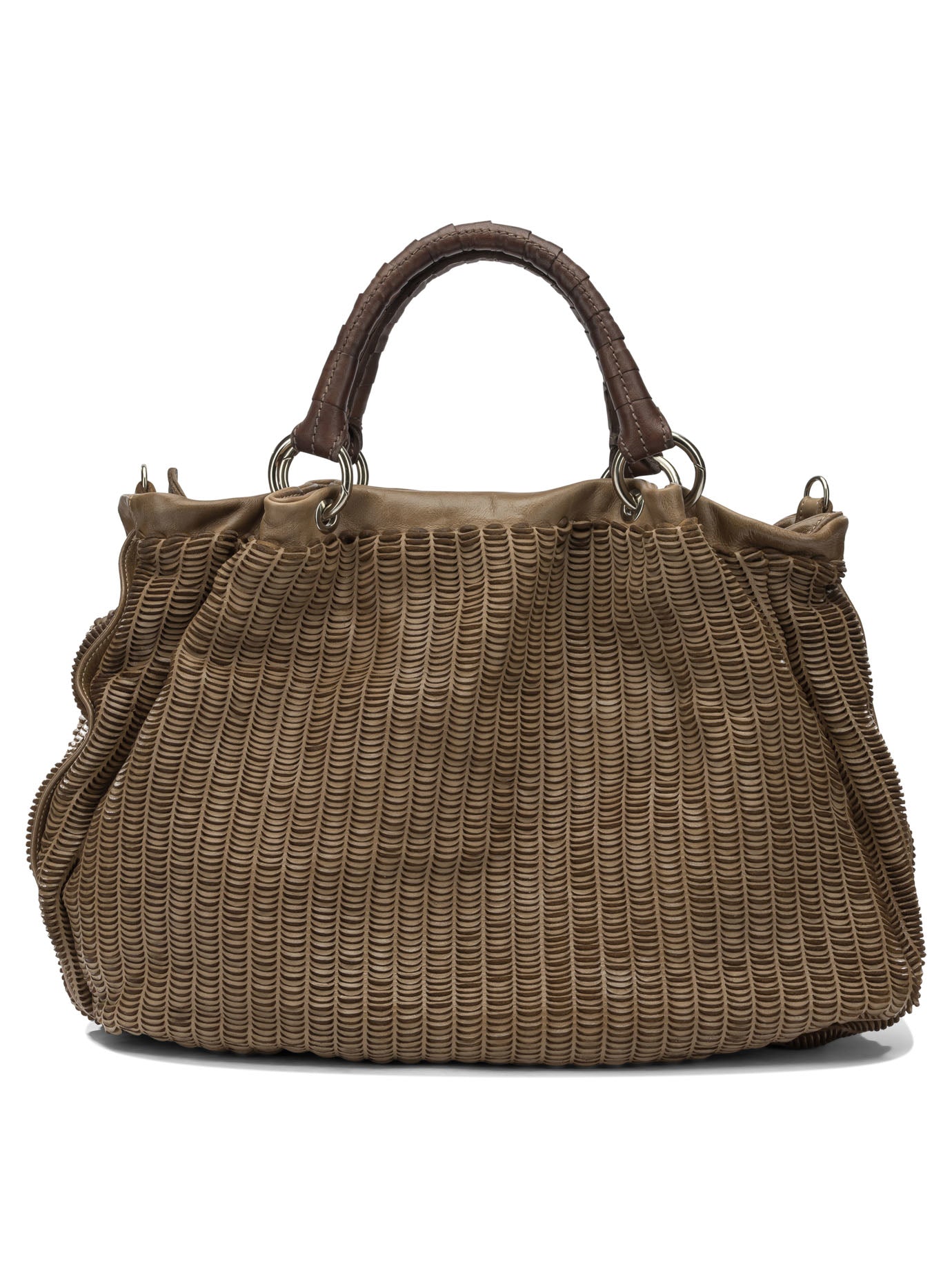 Beige Leather Handbag