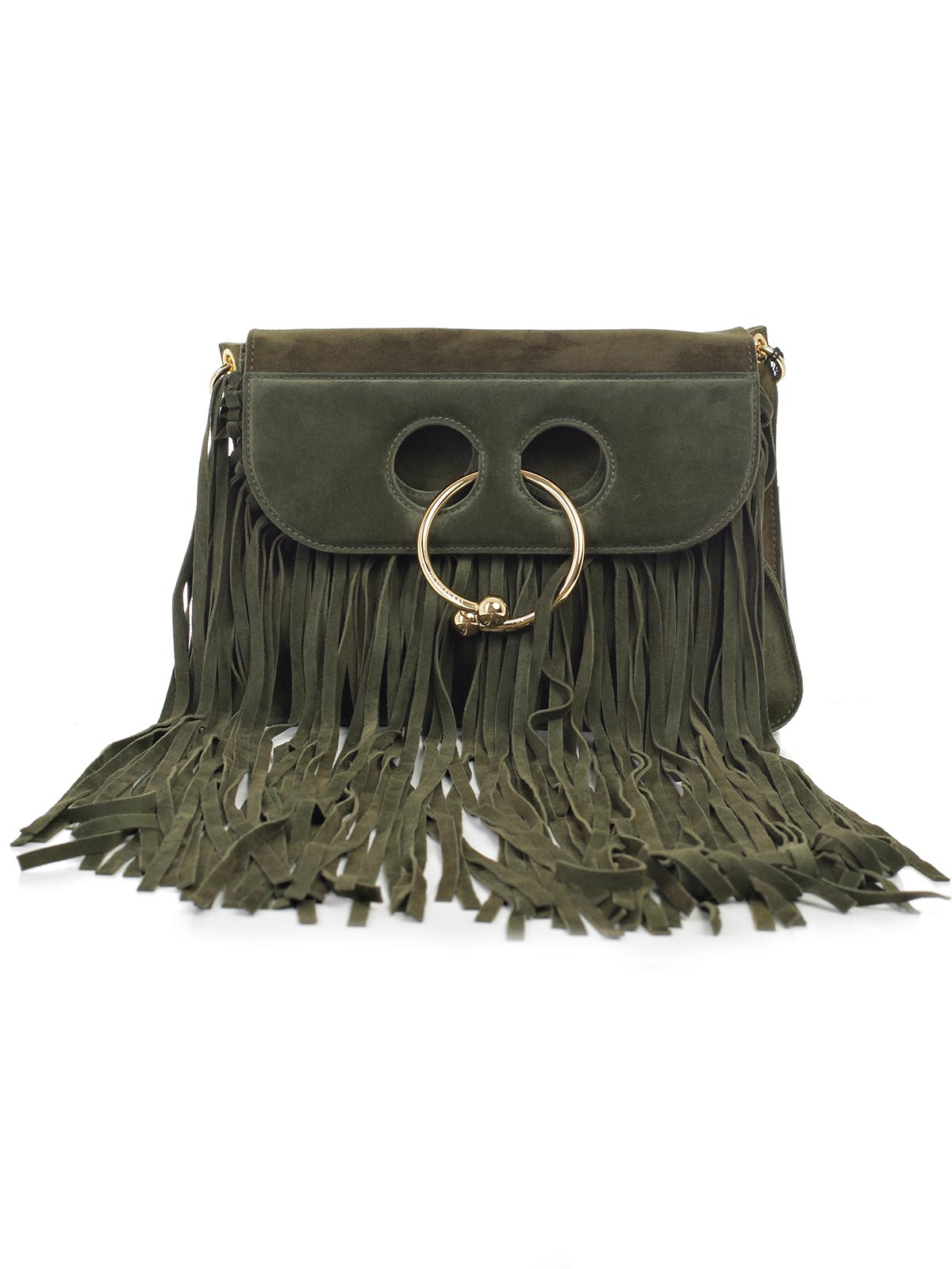 Medium Pierce Suede Fringe Bag