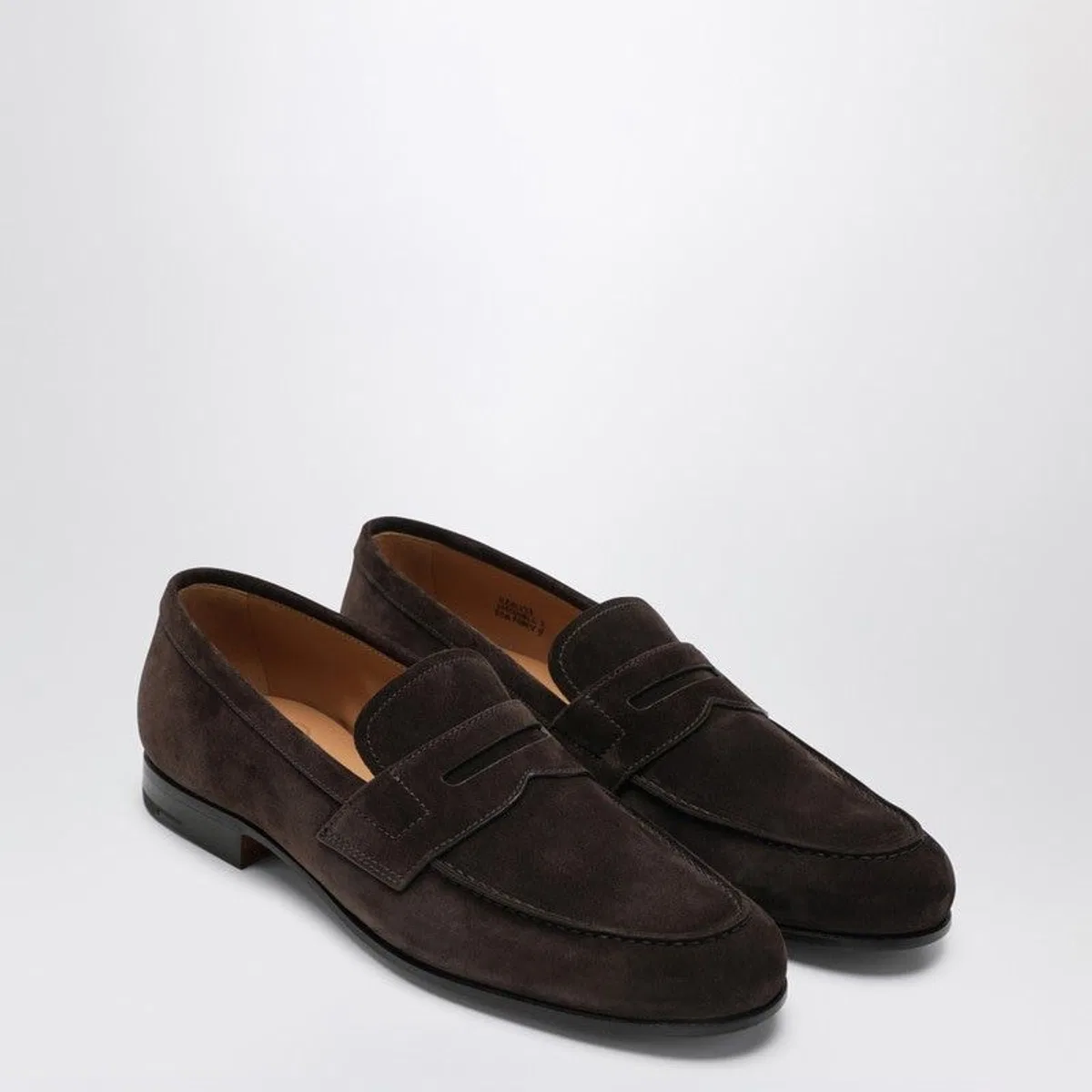 Brown Heswall Suede Leather Loafers