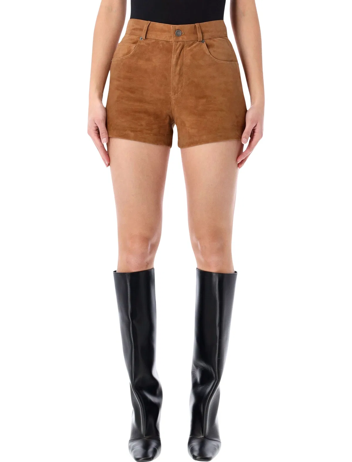 Haikure Haikure Brit High-Waist Suede Shorts