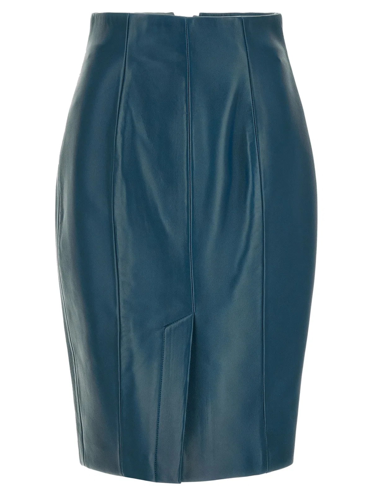 Balmain Xl Zip Skirt In Blue