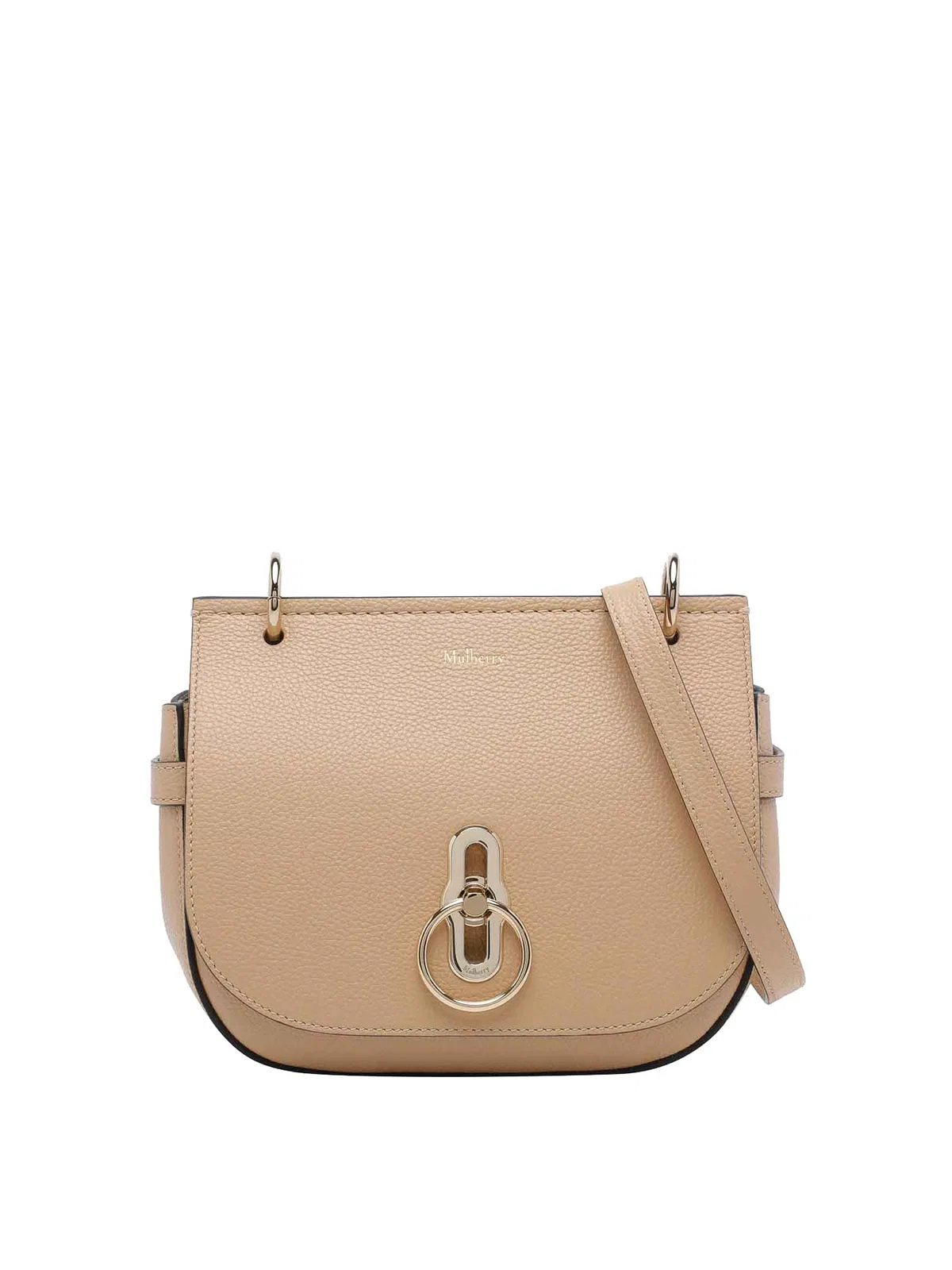 Mulberry Small Amberley Satchel Bag In Beige