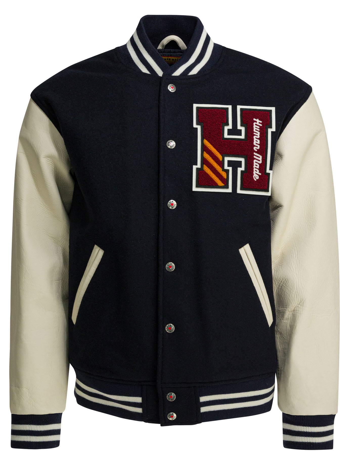 Blue Wool Nylon Jacket