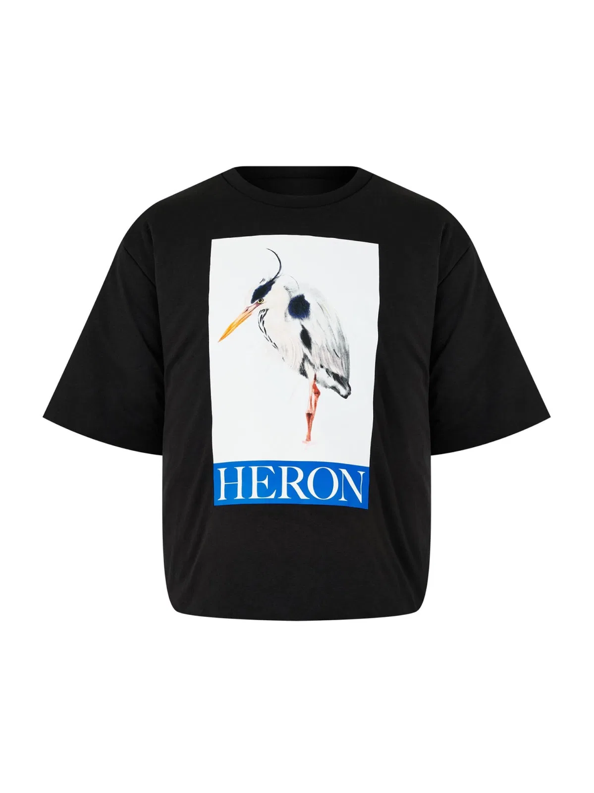 Heron Bird Painted Logo Padded T-Shirt
