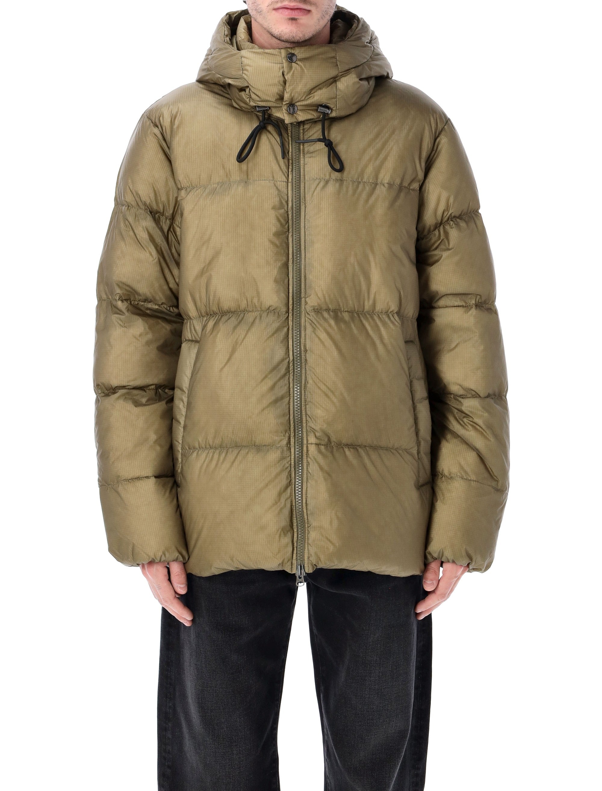 Shift Hooded Ripstop Down Jacket