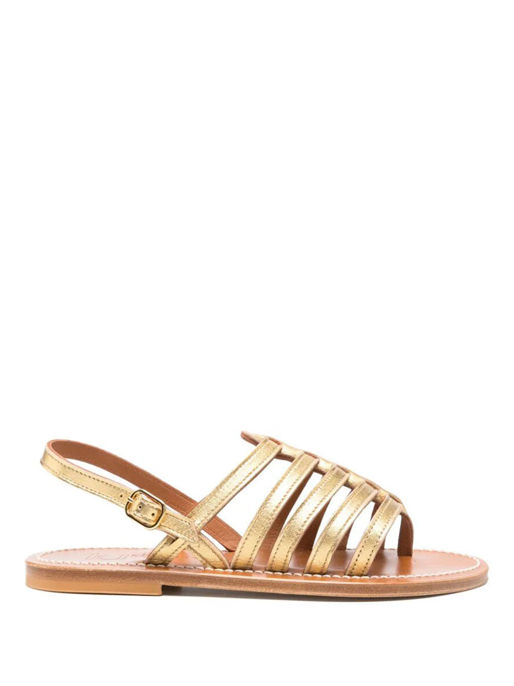 Homere Metallic Leather Sandals