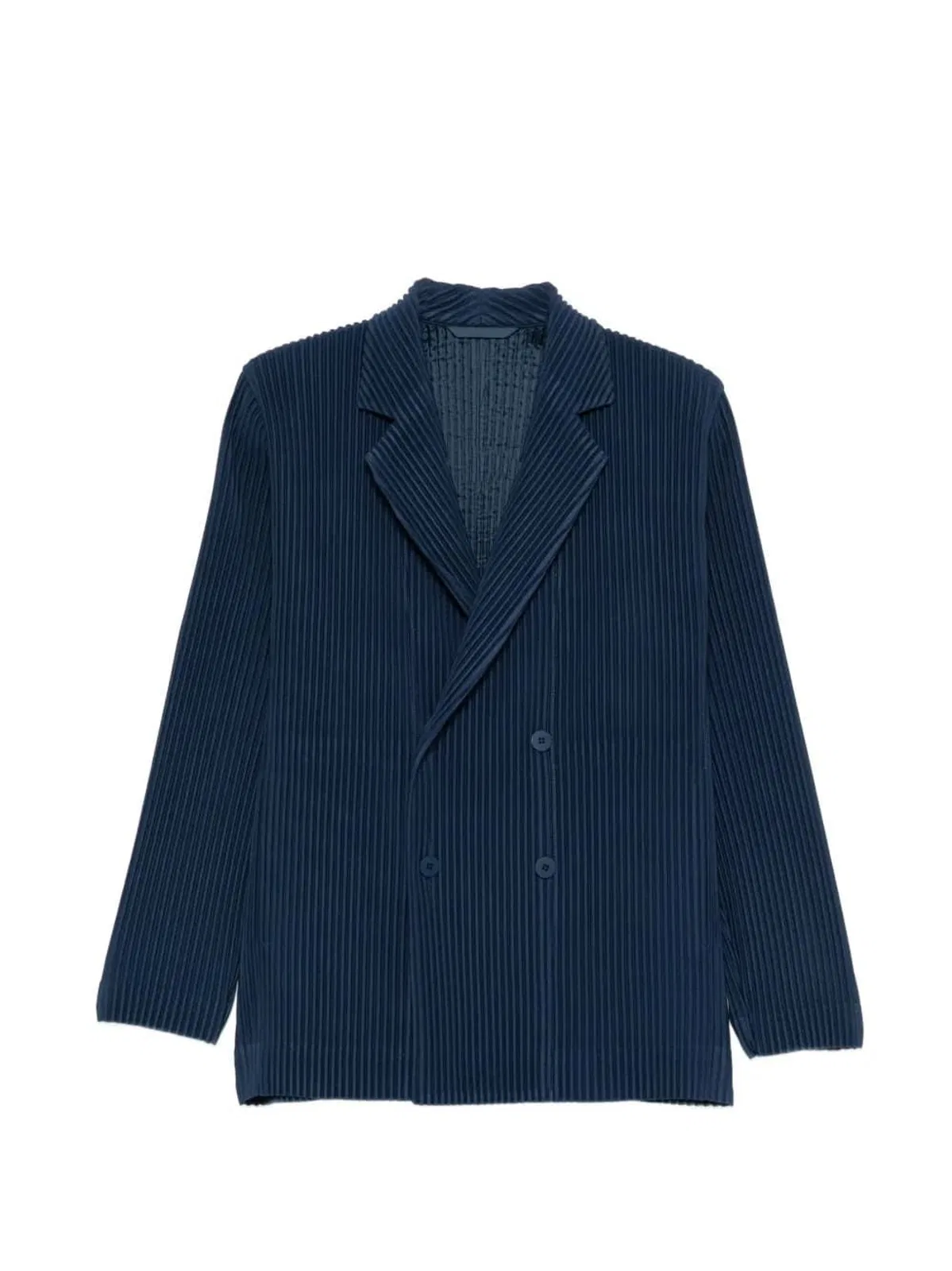 Homme Plisse Homme Plissé Issey Miyake Pleated Double-Breasted Jacket