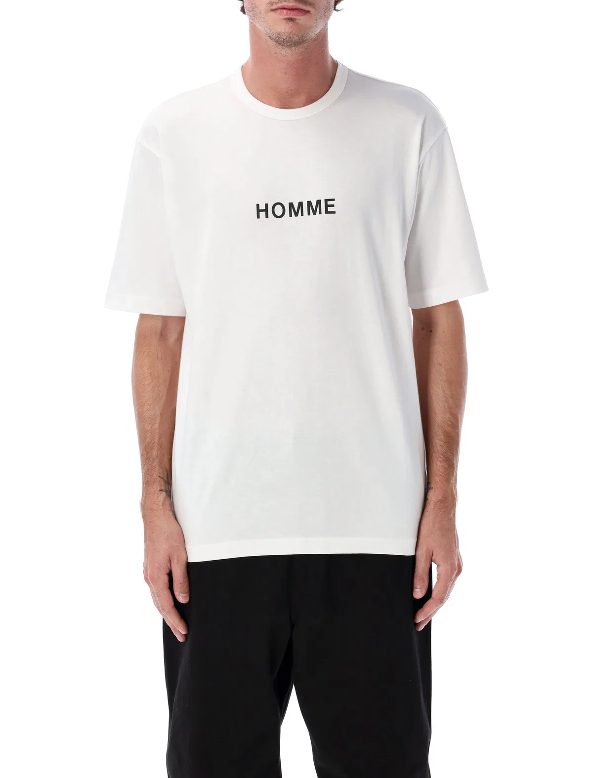 Comme Des Garçons Homme Plus Comme Des Garçons Homme Cotton Logo Short Sleeve T-Shirt