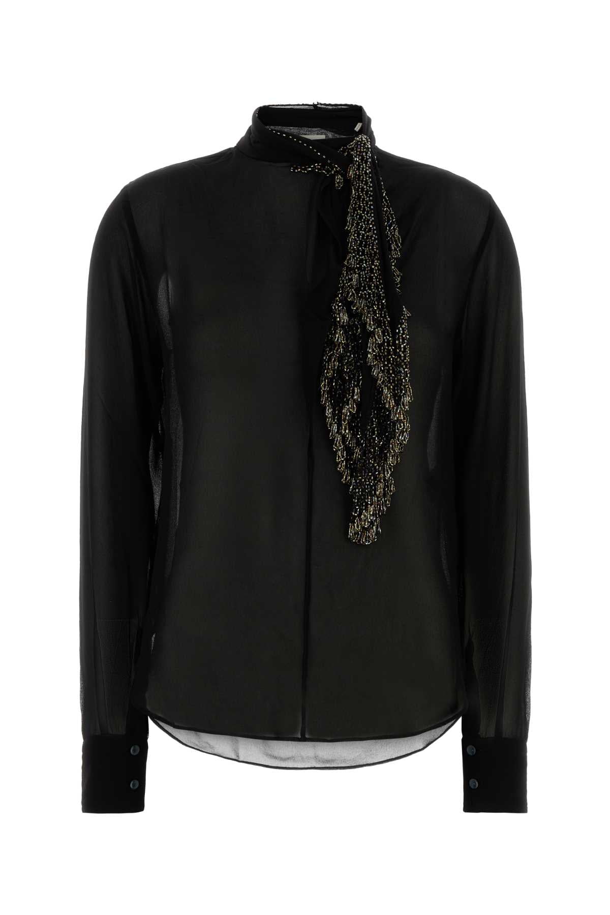 Black Crepe Elaura Blouse